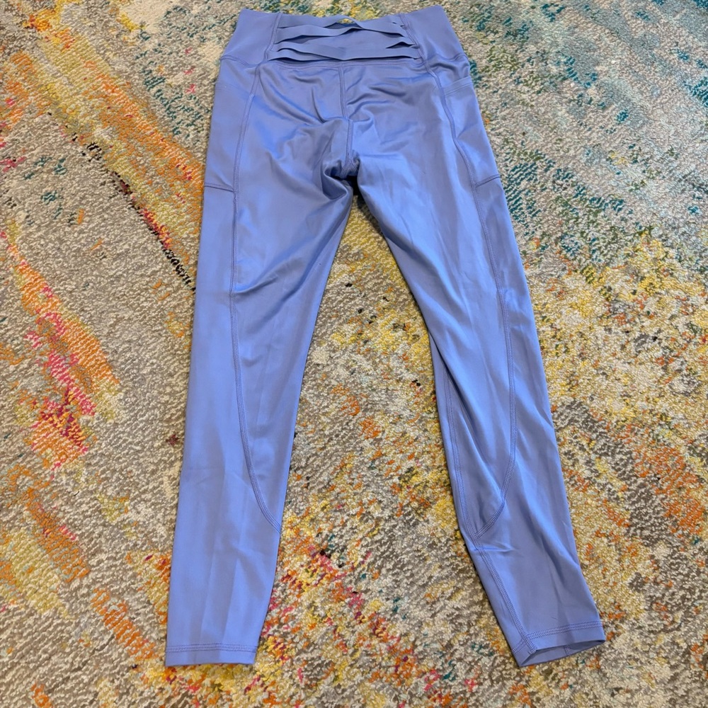 NWT Victorias Secret Essential Pocket Lace-Up Back Legging Medium NEW Periwinkle - Picture 4 of 11
